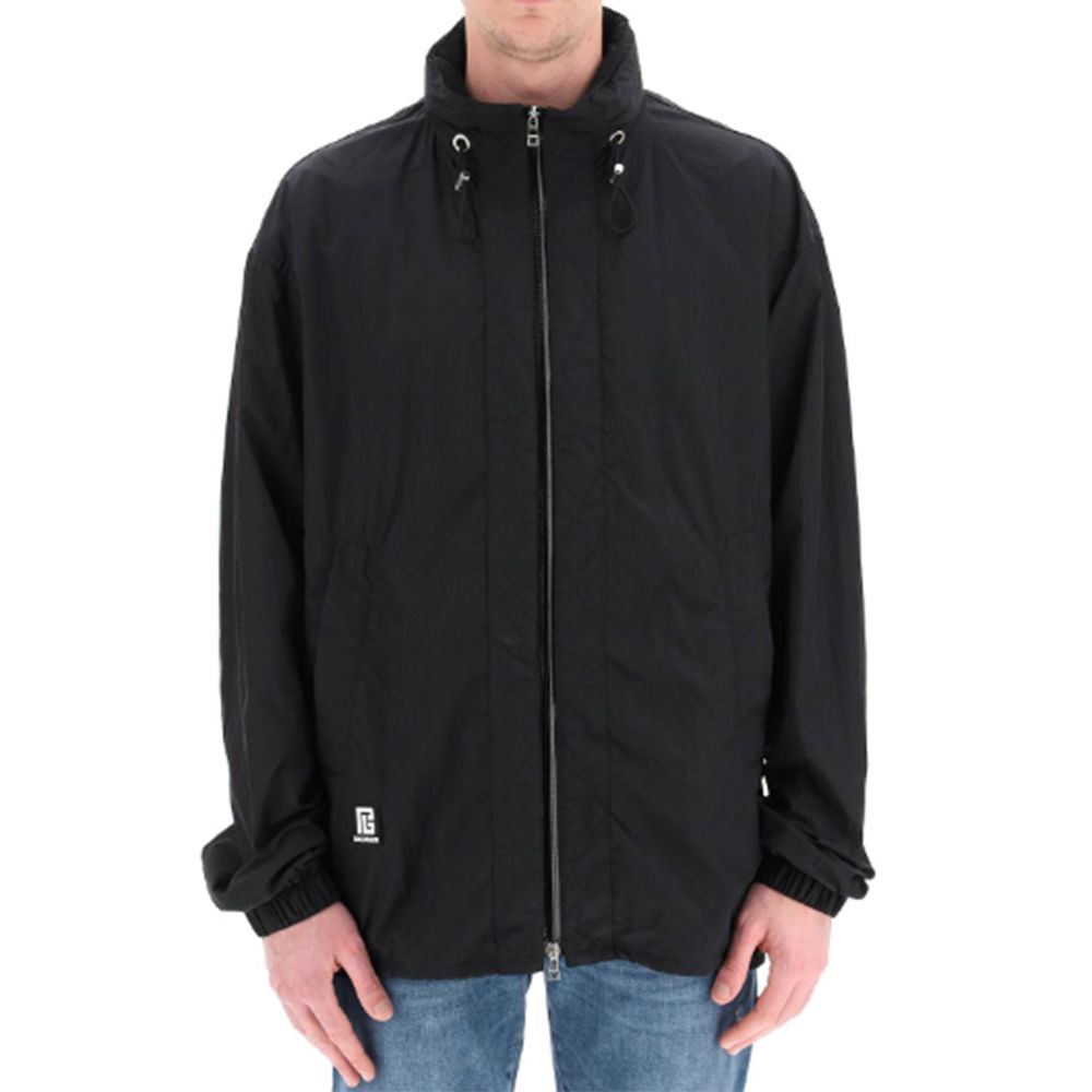 Veste en nylon avec logo