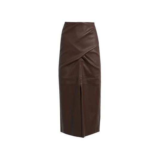 Jupe en cuir Brunello Cucinelli