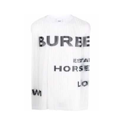 Burberry – Tanktop aus Netzstoff mit Horseferry-Print