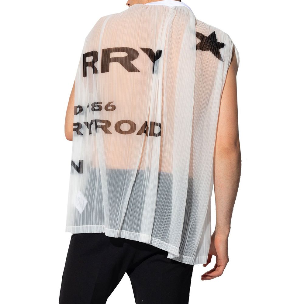 Burberry – Tanktop aus Netzstoff mit Horseferry-Print