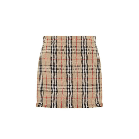 Minirock mit Burberry-Vintage-Muster