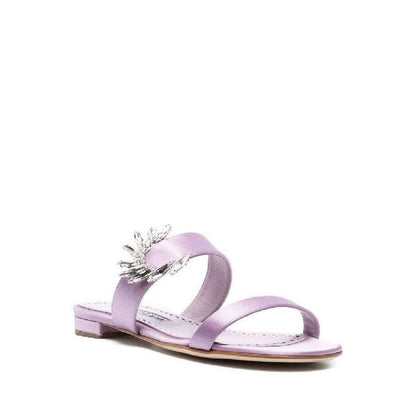 Sandales plates Manolo Blahnik Chivela 010