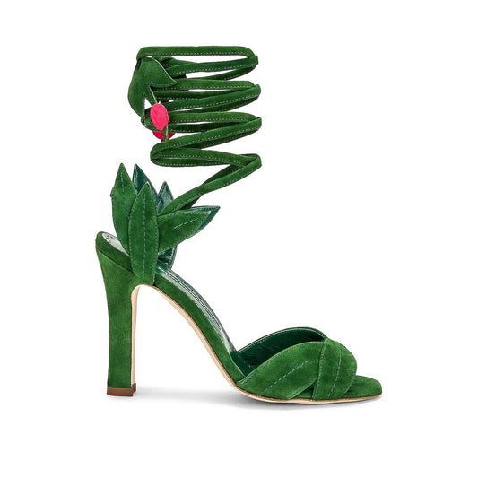 Manolo Blahnik Ossie 105 Wickelsandalen