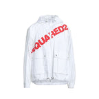 Veste coupe-vent à capuche avec logo