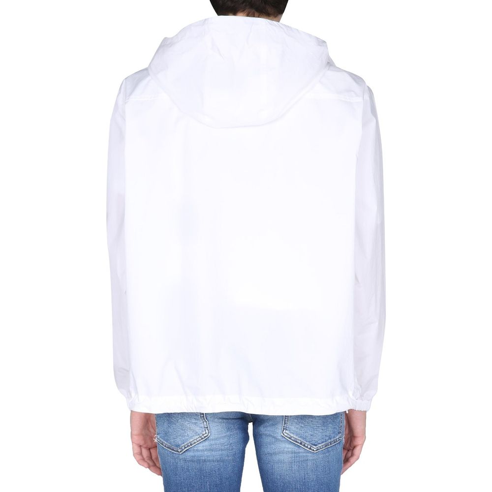 Veste coupe-vent à capuche avec logo