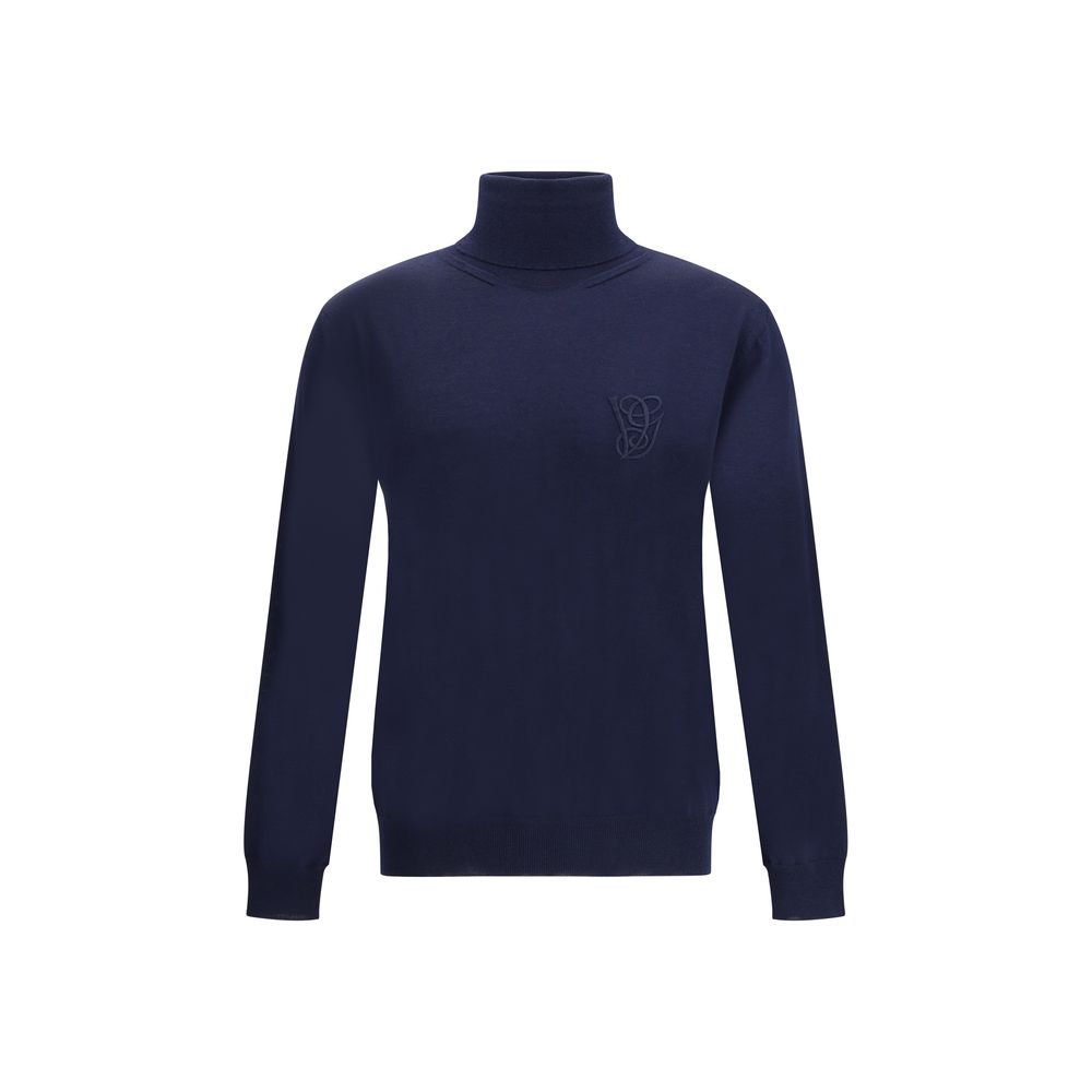 Pull col montant en laine vierge