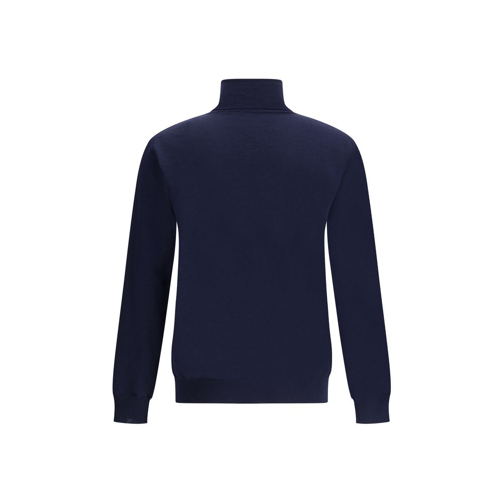 Pull col montant en laine vierge