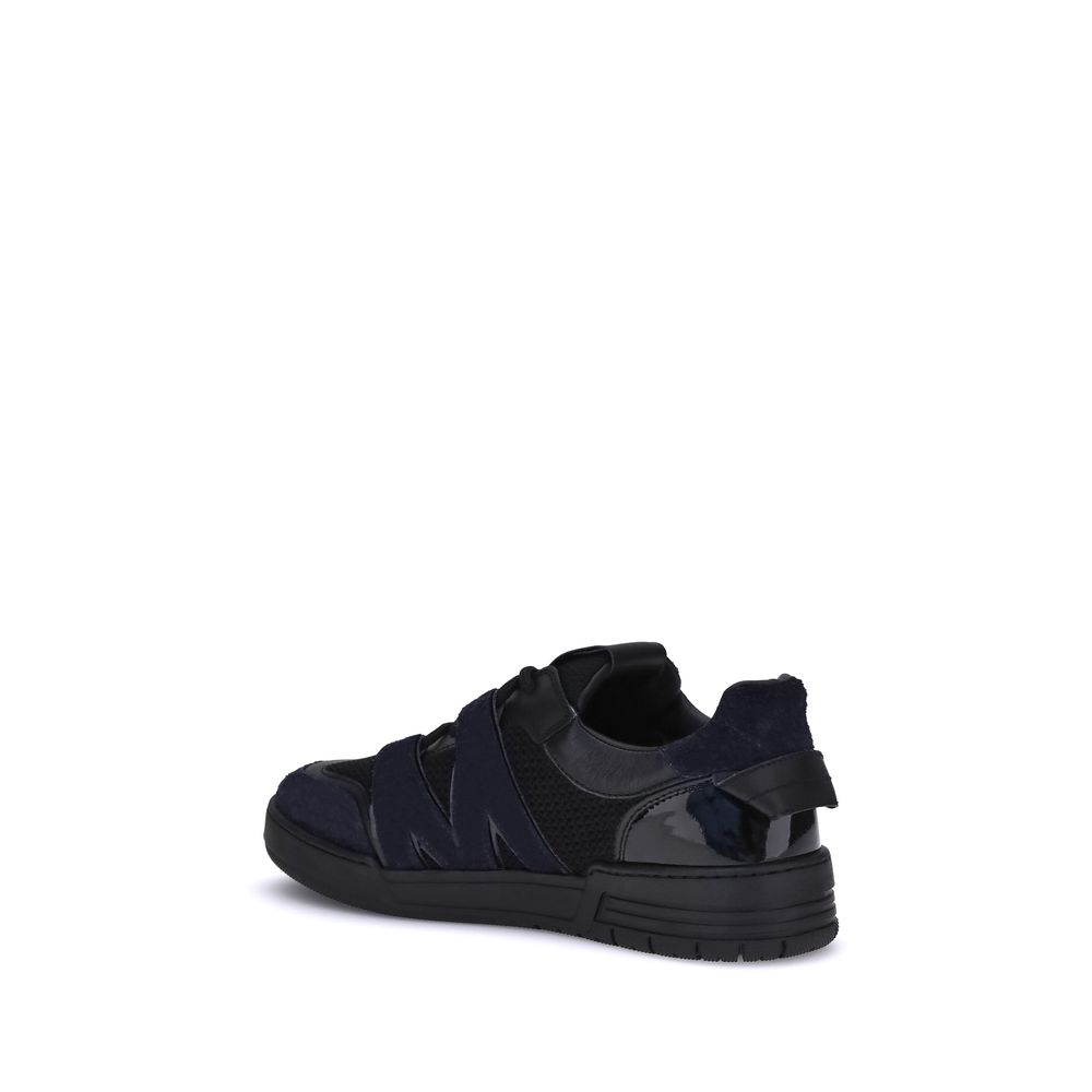 Baskets en cuir et mesh Moschino