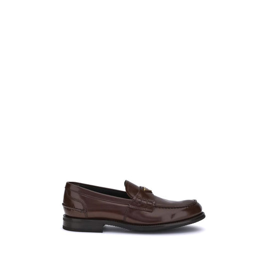Prada Loafer mit dreieckiger Plakette
