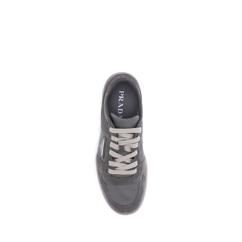 Sneakers en cuir daim