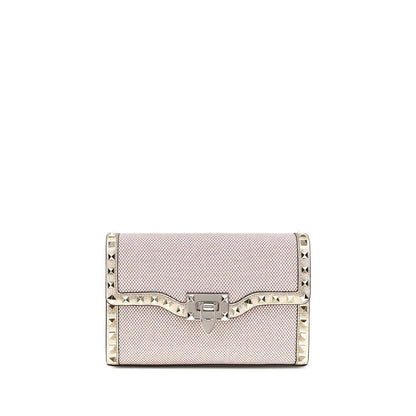 Valentino Garavani Kleine Rockstud-Schultertasche aus Canvas