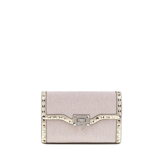Valentino Garavani Kleine Rockstud-Schultertasche aus Canvas