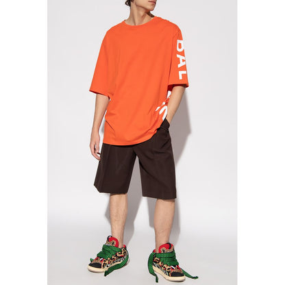 T-shirt en coton orange Balmain