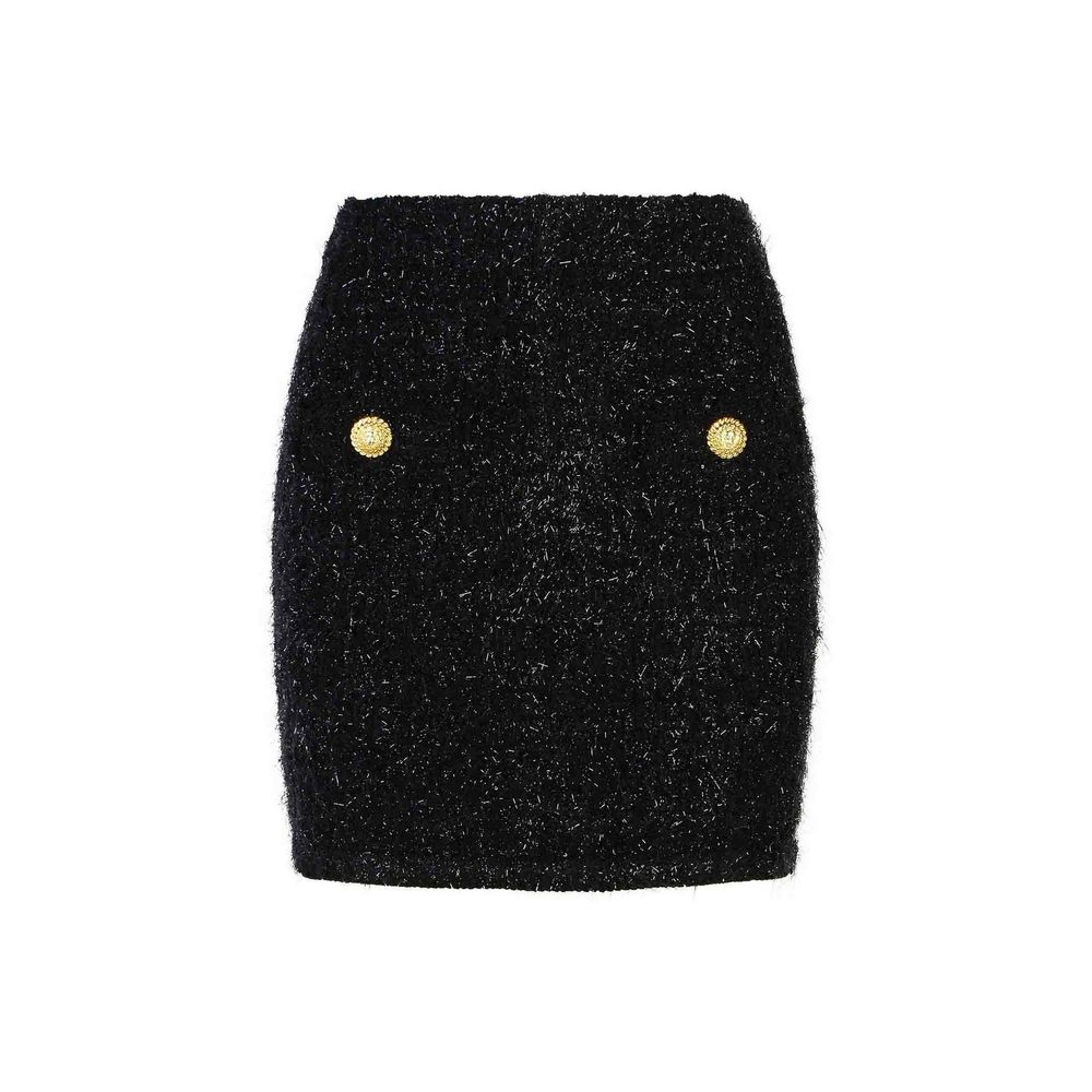 Mini-jupe en tweed Balmain