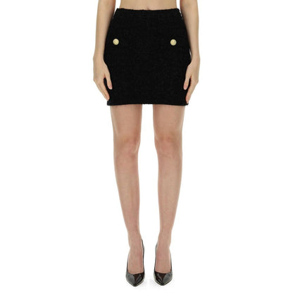 Mini-jupe en tweed Balmain