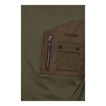 T-shirt en coton vert Balmain