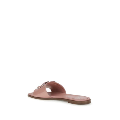 Valentino Garavani VLogo Slide-Sandalen aus Lackleder