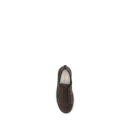 Santoni Slip-On-Sneakers aus Wildleder