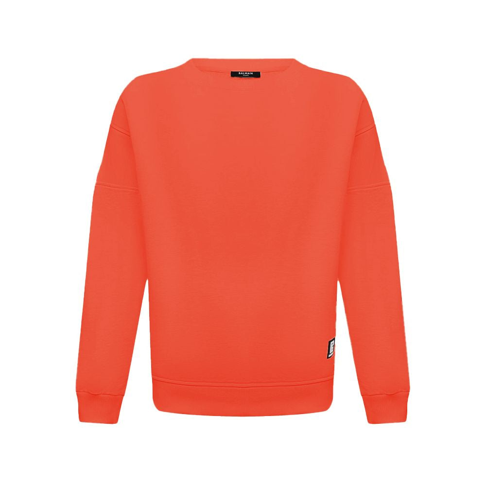 Pull en coton orange