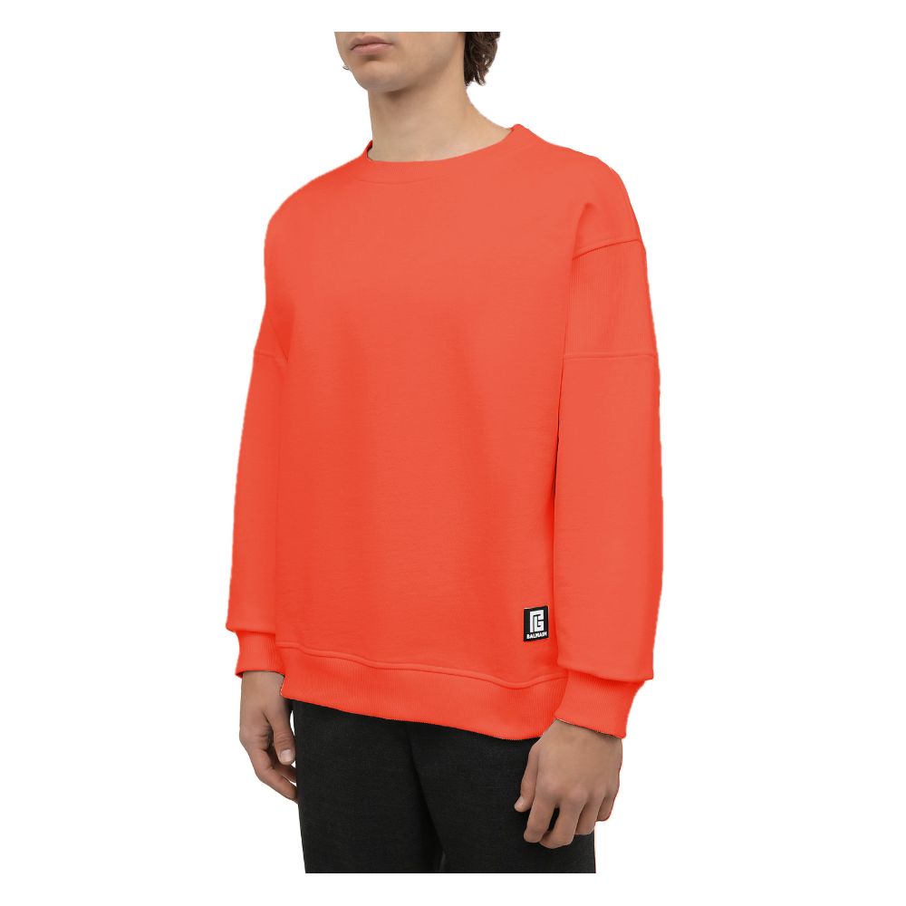 Pull en coton orange