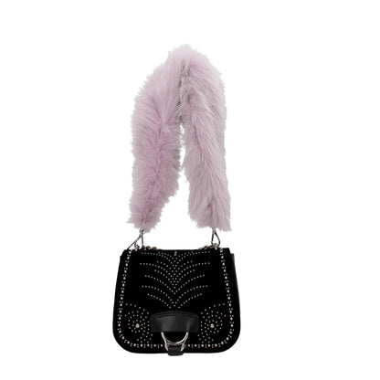 Miu Miu Lila Pelz Schultertaschen