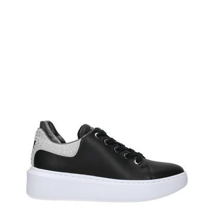 Guess – Schwarze Plateau-Sneaker aus Polyethylen