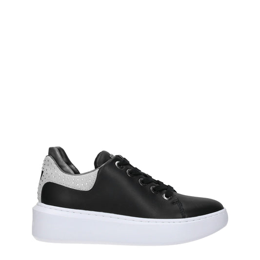Guess – Schwarze Plateau-Sneaker aus Polyethylen