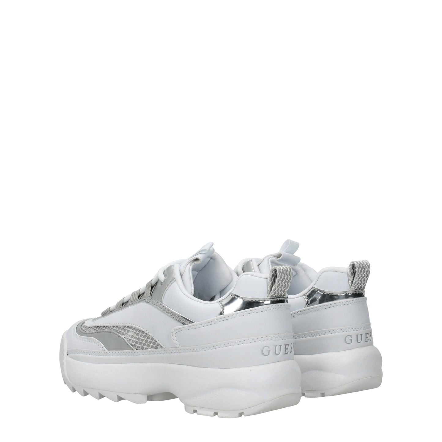 Guess – Weiße, klobige Sneakers aus Polyethylen