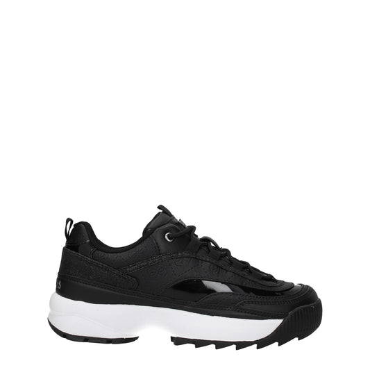 Guess – Schwarze, klobige Sneakers aus Polyethylen
