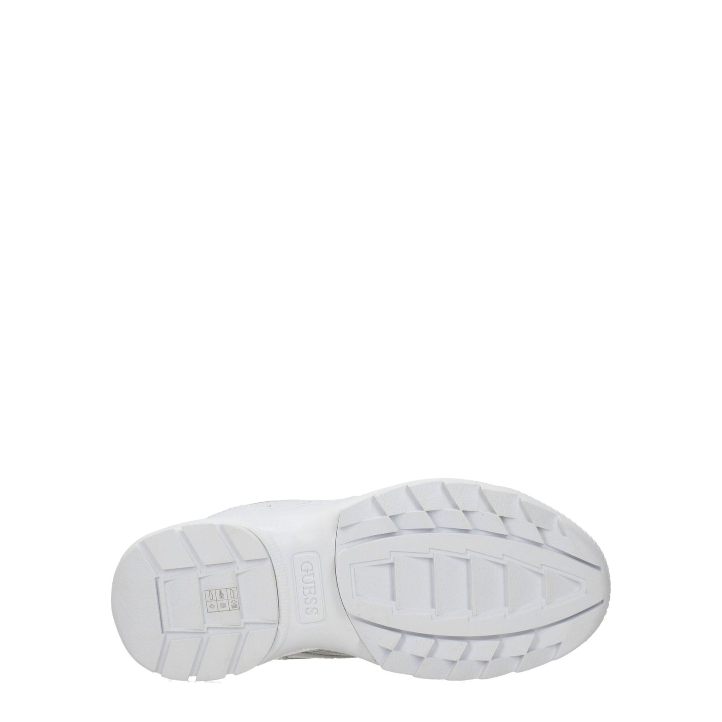 Guess – Weiße, klobige Sneakers aus Polyethylen