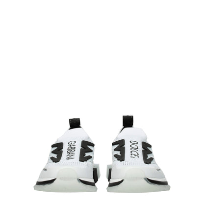 Baskets de sport en tissu blanc Dolce &amp; Gabbana