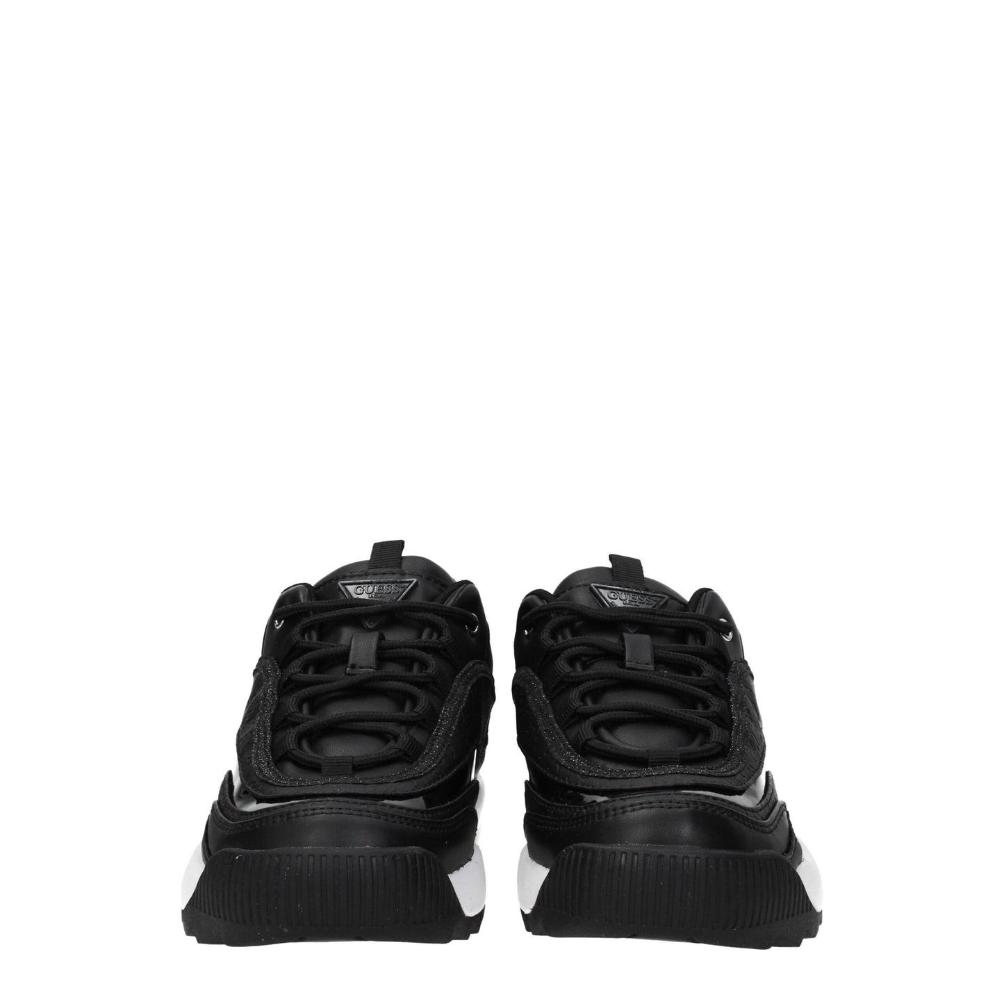 Guess – Schwarze, klobige Sneakers aus Polyethylen