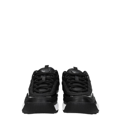 Guess – Schwarze, klobige Sneakers aus Polyethylen