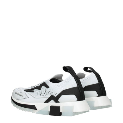 Baskets de sport en tissu blanc Dolce &amp; Gabbana