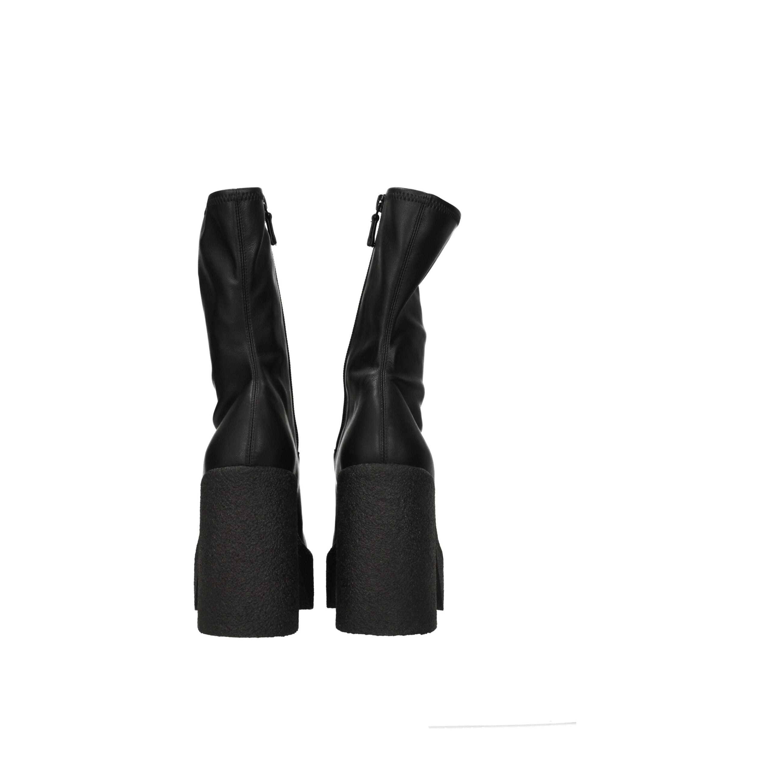 Bottes de cheville en cuir noir