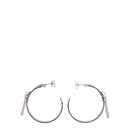 Marc Jacobs Graue Silberohrringe