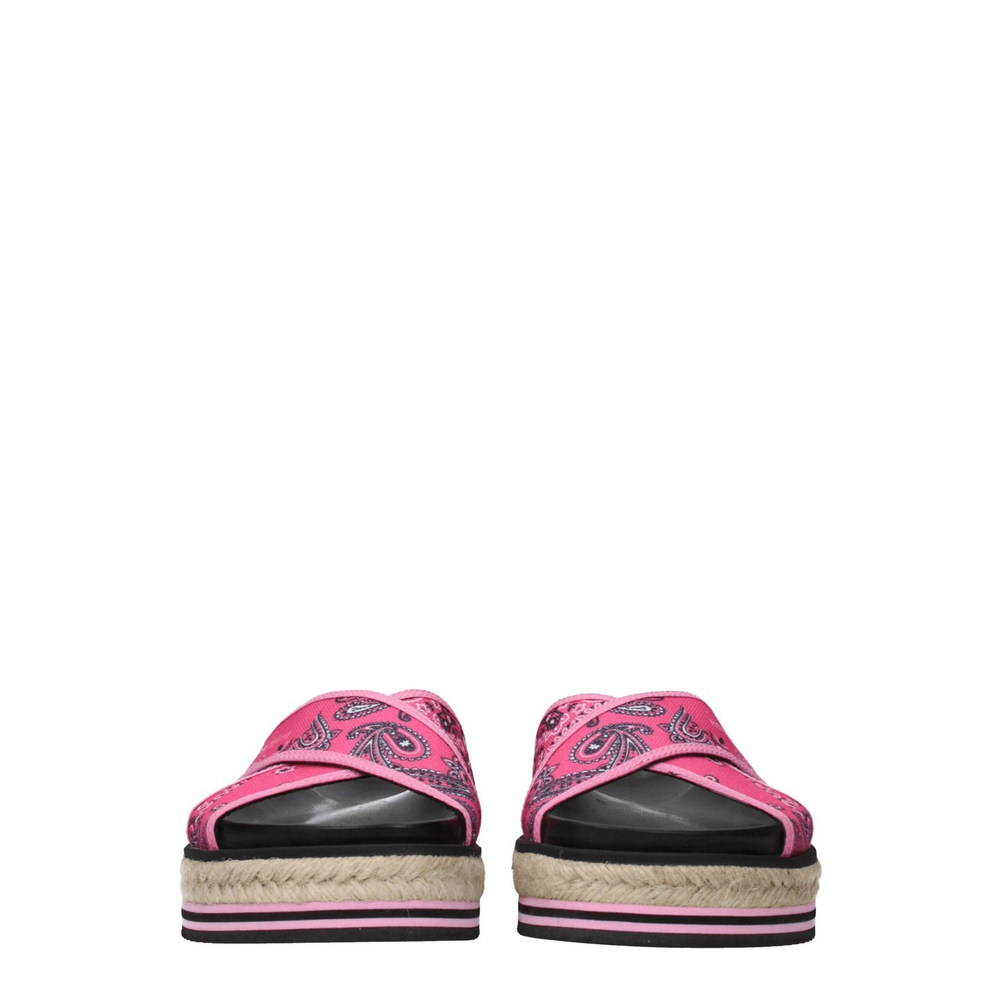 Kenzo Pink Stoff Hausschuhe Sandalen