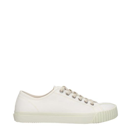 Maison Margiela – Niedrige Sneakers aus weißem Stoff