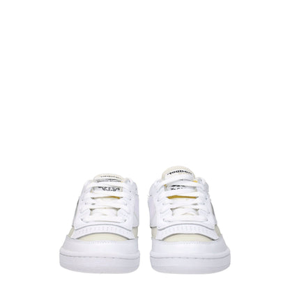Maison Margiela – Niedrige Sneakers aus weißem Stoff