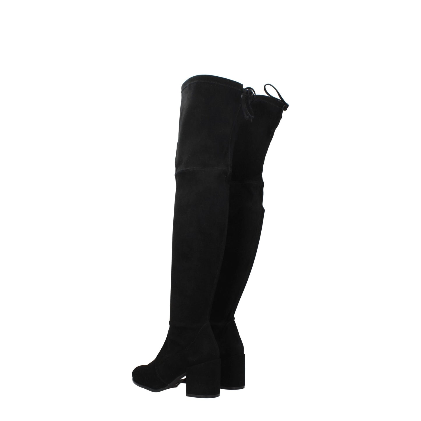 Stuart Weitzman Black Leather Over The Knee