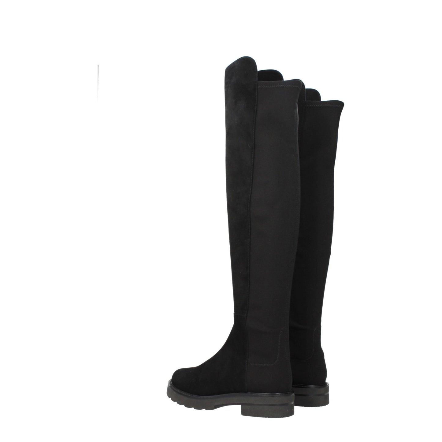 Stuart Weitzman Black Leather Over The Knee