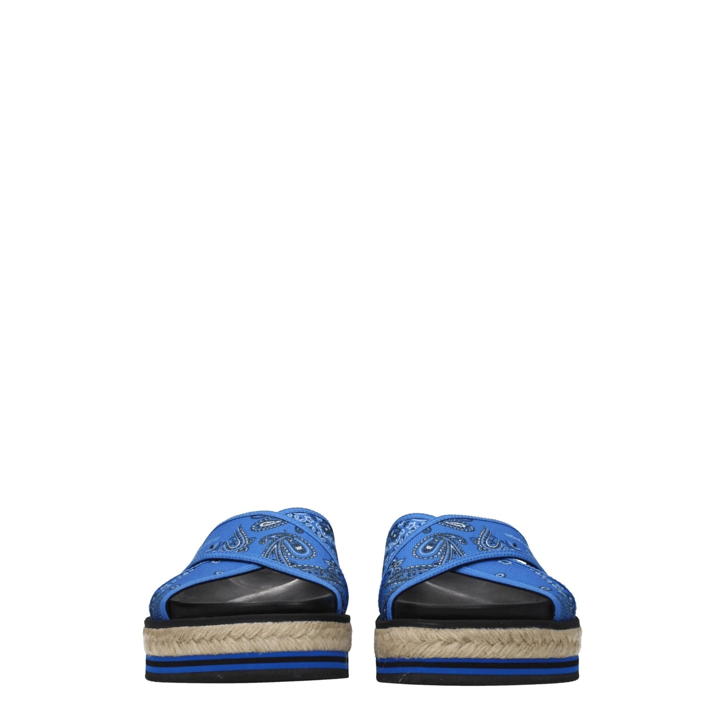 Kenzo Blaue Stoff-Hausschuhe