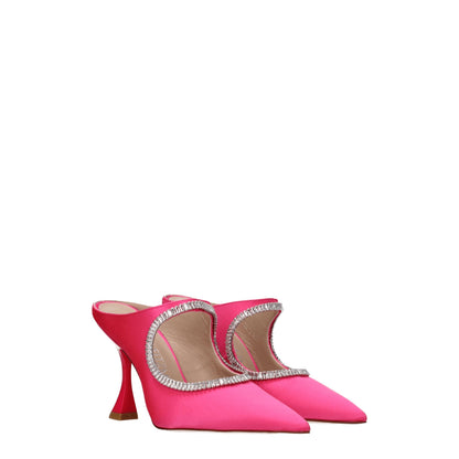 Stuart Weitzman – Rosa Satin-Sandalen mit Stilettoabsatz