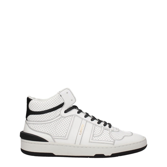 Lanvin – Hohe Sneakers aus weißem Leder