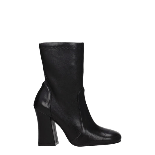 Stuart Weitzman – Schwarze Lederstiefeletten