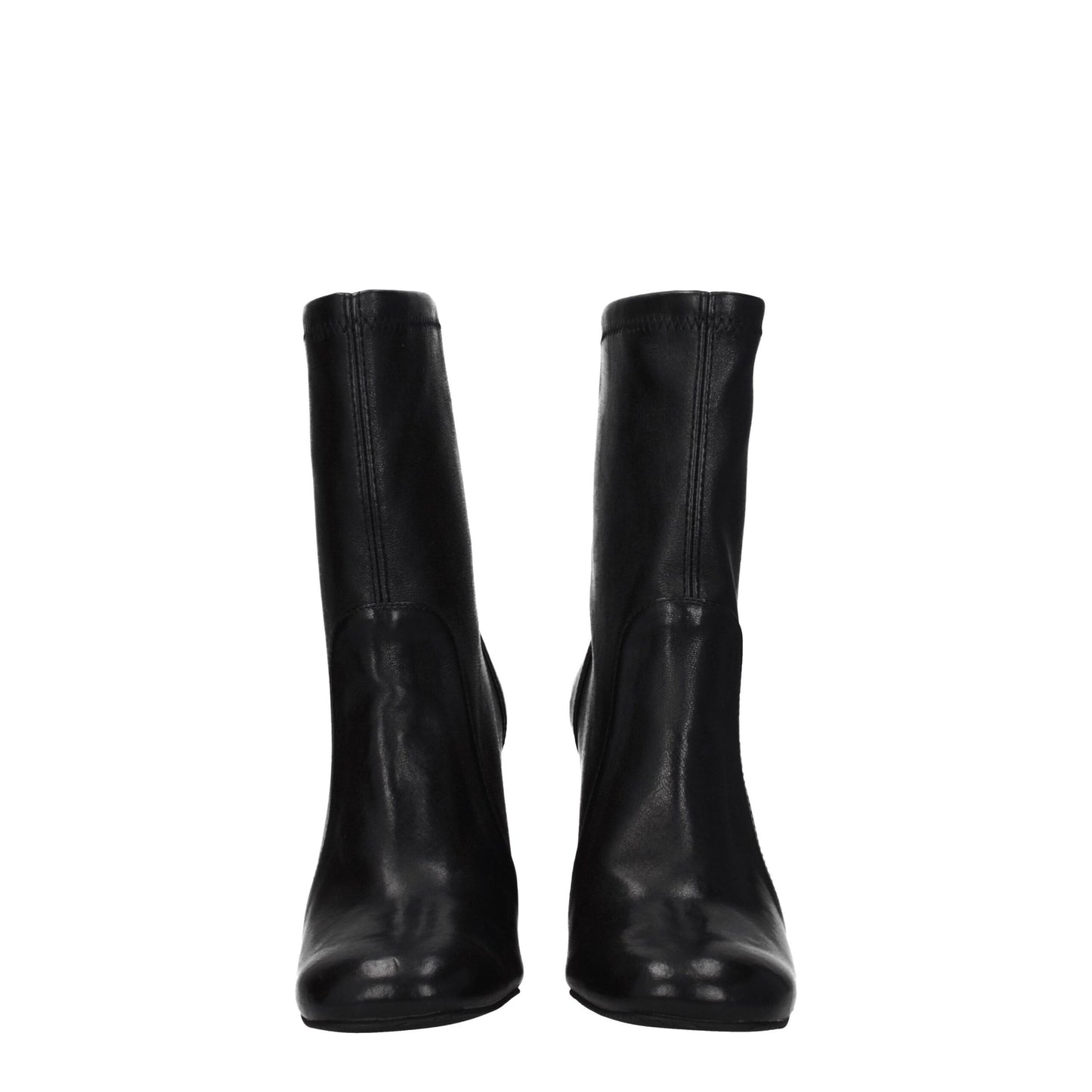 Stuart Weitzman – Schwarze Lederstiefeletten