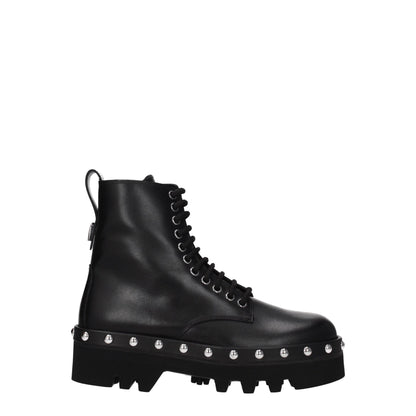 Furla Black Leather Ankle Boots