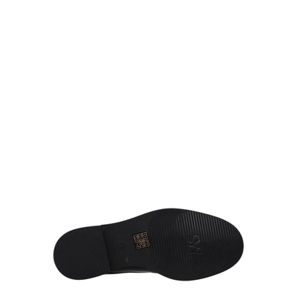 Stuart Weitzman – Oxfords und Derbys aus schwarzem Leder