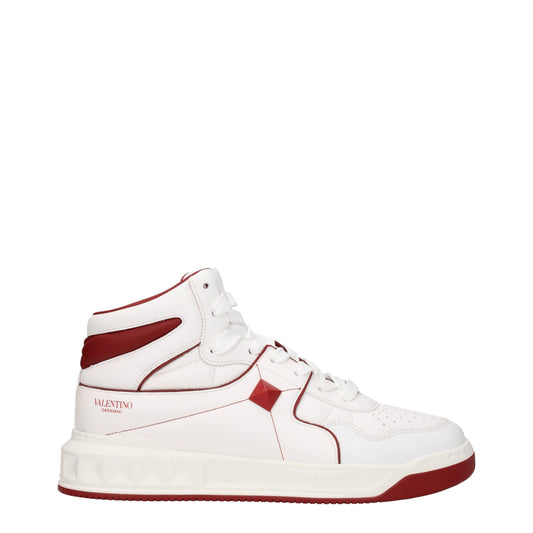 Valentino Garavani – Hohe Sneakers aus weißem Leder