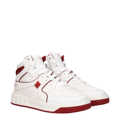 Valentino Garavani – Hohe Sneakers aus weißem Leder